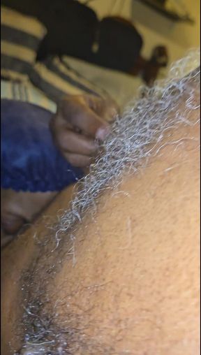 Fucked Wife Wearing Her Panty and Then She Jerked My Cum on Her Tits