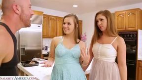 MySistersHotFriend Two hot babes Jillian Janson and Maddy OReilly know how to party MySistersHotFriend FFM porn video