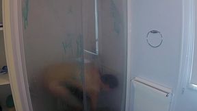 oiled and creamed hot girl gunged in a holiday caravan game