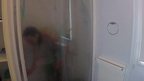 oiled and creamed hot girl gunged in a holiday caravan game