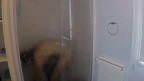 oiled and creamed hot girl gunged in a holiday caravan game