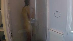 oiled and creamed hot girl gunged in a holiday caravan game
