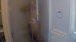 oiled and creamed hot girl gunged in a holiday caravan game