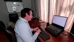 Office employee sucking my cock for her promotion
