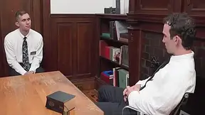 Young Twink Mormon Boy Called Into Office For Calling And Has Sex With Bishop