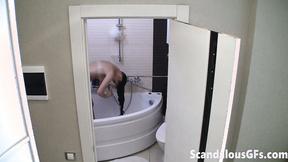 ”Showering amateur teen whore”