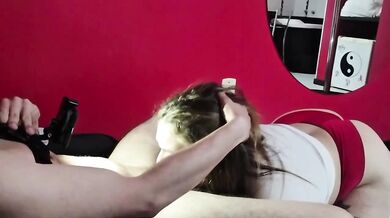 Brazilian Blonde Gushing Cum Mouth Choked 18 Year Old Latina Amador