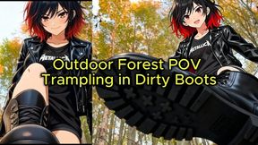 Nataly Grinds Your Face Into the Moss - Boot Trampling & Worship