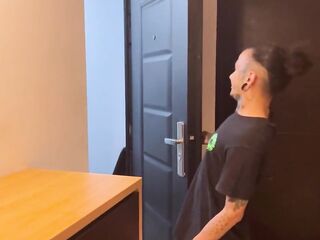 My boyfriend bangs her college ally on my daybed, next to me, English captiony