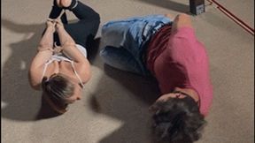Bondaged and struggled couple (SD MP4)