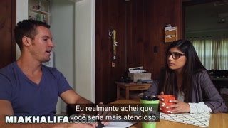 MIA KHALIFA - My boyfriend won't let me have threesome, so I had sex with two men