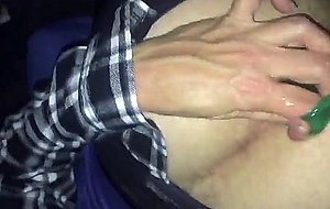 Piss filled condom sex in sissy with cream pie