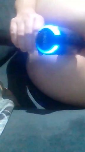 Ass masturbation with sex machine   Clip 1