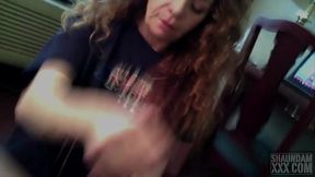 She's a melting cock machine