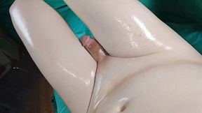 9 Big Oiled Thighs Sweet Soft Bubble Legs Masturbating Hands-free