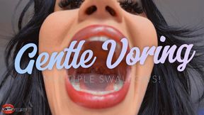 Gentle Giantess Voring With Multiple Swallows & Post Digestion Play Ft Raquel Roper - 4K
