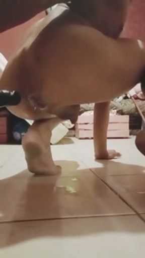Squirting from masturbating my ass so much