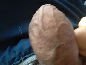dude strokes his dick in bed