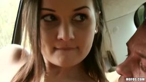 Stranded Teens - Hot Amateur Anina Silk Is Stranded, Lets Victor &amp; Mr. Clark Take Her for a Ride and to a Hot Parkside 3some