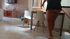 I left the cell phone recording while the lady was cleaning in the 4th apartment