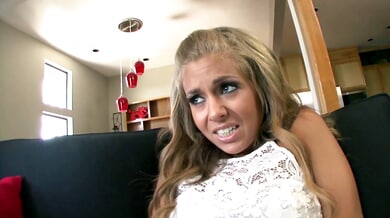 Tattooed blonde Madelyn Monroe rides and services her inked lover at home