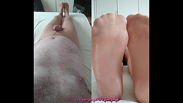 Geile Nylonjunge Collage in Strumpfhose