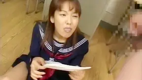 Japanese Babe Creampies Before Busty Bukkake Orgasm!