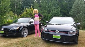 Sissy Carwash Adventure: Two Amateur Crossdressing Men Take Their Wildest Fantasies Outdoors