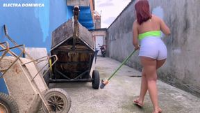 Girl Working on Construction Site