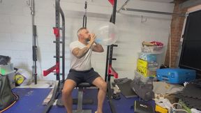JL blows a 16 inch confetti to pop