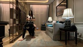 Queen sailor uniform master not only trains piggyback, but also likes to ride on ponyboy while crawling ponyplay #CH059