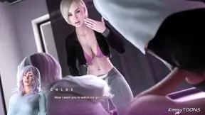 College babe gets her tight 18-year-old pussy pounded in her dorm room while her friend watches