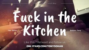 Sohan fucks tony in the kitchen