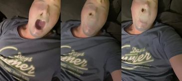 My First Breathplay experience. Latex Glove as Mask - Part 1