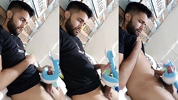 Fucking my soft dragonair pokemon plushie until I cum