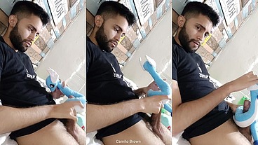 Fucking my soft dragonair pokemon plushie until I cum