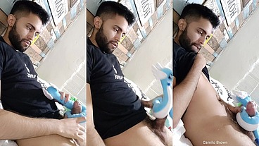 Fucking my soft dragonair pokemon plushie until I cum