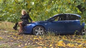 Stuck in the Garden - CAR STUCK MP4
