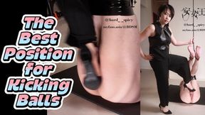 Relentless Ballbusting in Heels – The Perfect Kicking Position