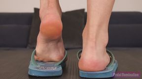 Petite Feet in Flip Flops - 4K MP4
