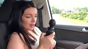 Public Parking Lot Blowjob and Cum Swallow by a Naughty Amateur