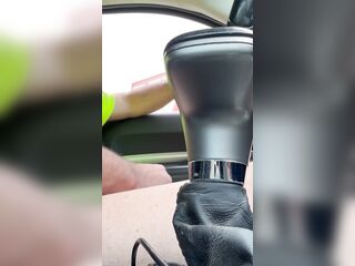 Masturbating in drive-thru (no orgasm)