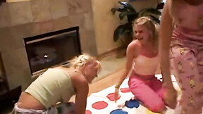 Naked lesbo girls play games like twister