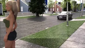 Liam teaches topless beach pleasure to 3D animated women