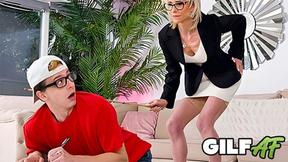 ”Nerd Massive Cum for Grandma Tutor Jacy”
