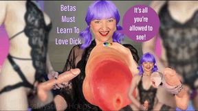 Betas Must Learn To Love Dick - Cock is all you're allowed to see! - Make Me Bi Bisexual Encouragement Tease & Denial Humiliation with Femdom Mistress Mystique - WMV