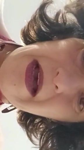 Natalia the submissive. With bitch strap, moaning and fucking in the ass and pussy   Clip 2
