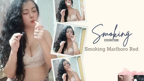Smoking Exercise - Smoking Marlboro Red
