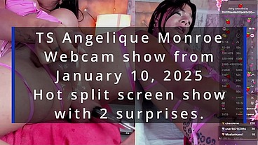 TS Angelique Monroe - Webcam show from January 10, 2025