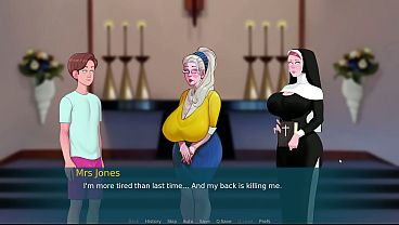 Granny gets it in her mind to screw young lad